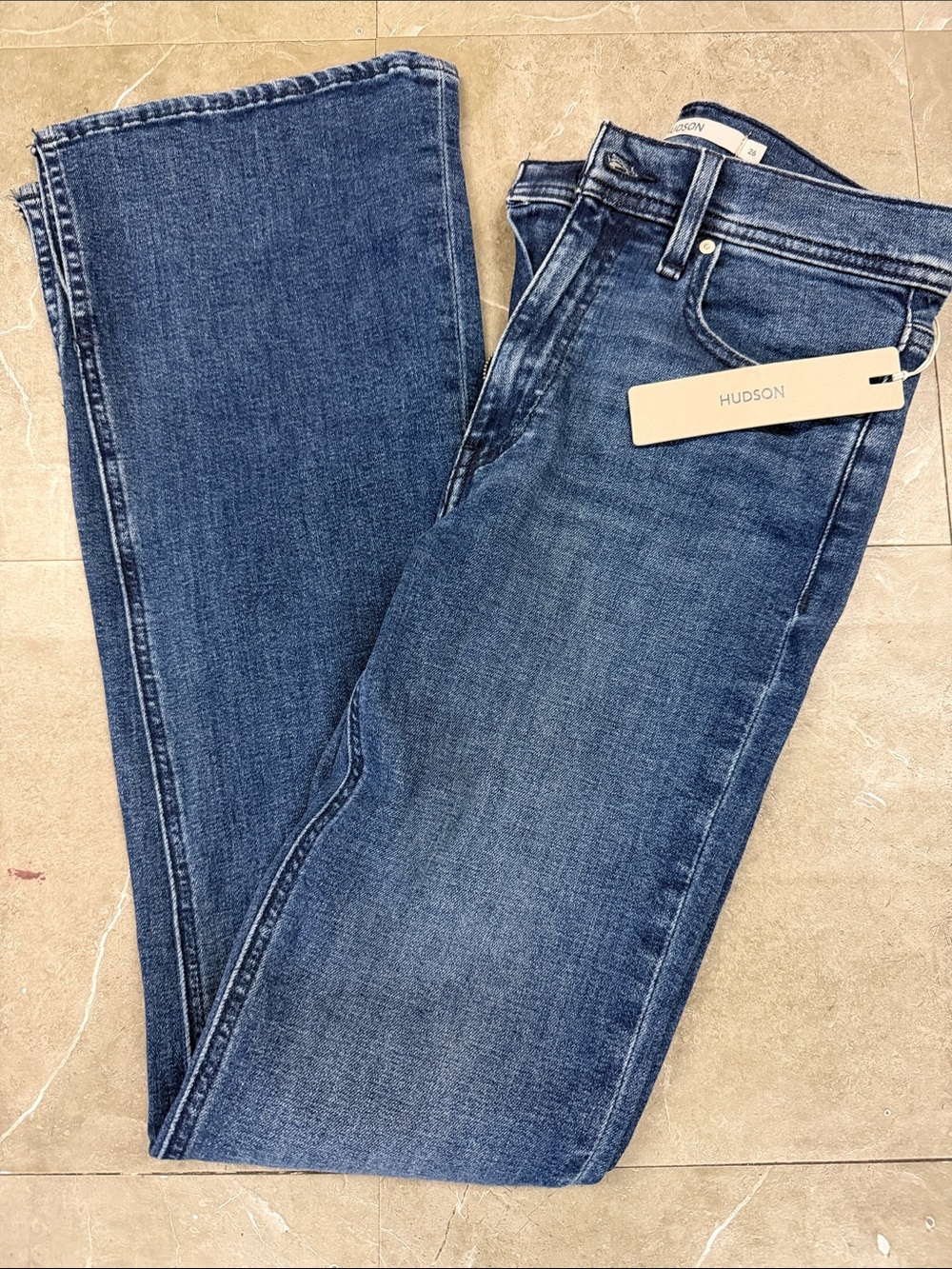 Hudson Jeans Barbara High-Rise Bootcut - Dark Blue